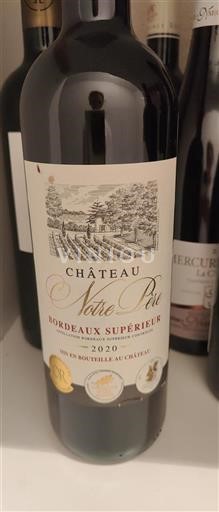 Bordeaux Bordeaux superiore Château Notre Père 2020