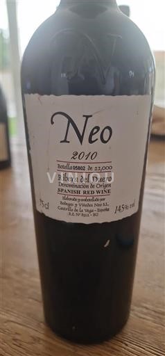 Vin Rouge sec Neo Bodegas y Viñedos Neo S.L 2010 Espagne Castille et León Ribera del Duero