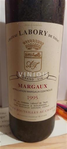 Bordeaux Margaux Labory De Tayac 1995