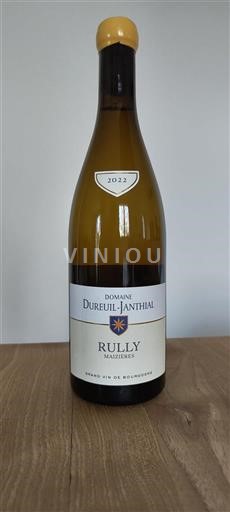 Burgund Rully Grand Cru Domaine Dureuiljanthial Maizières 2022