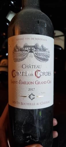 Bordeaux Saint-Émilion Grand Cru Grand Cru Château Comte Des Cordes 2017