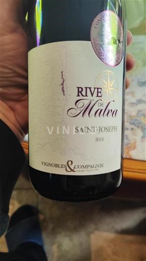 Rhônedalen Saint-Joseph Vignobles&compagnie Rive de Malva 2018