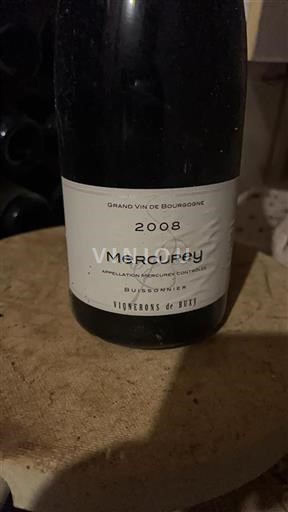 Bourgogne Mercurey Vignerons De Buxy Buissonnier 2008