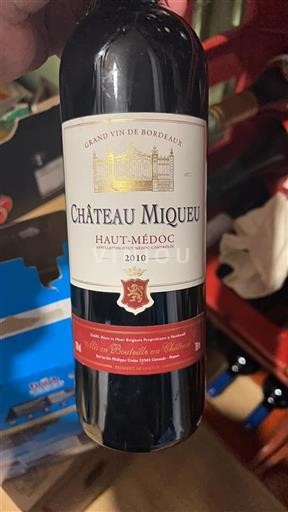 Bordeaux Haut-Médoc Château Miqueu 2010