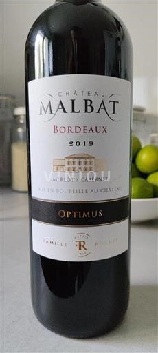 Bordeaux Château Malbat Optimus 2019