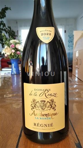 Beaujolais Régnié Domaine La Ronze Authentique La Ronze 2022