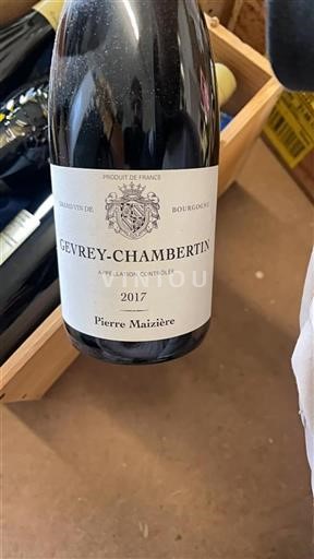 Burgundy Gevrey-Chambertin Grand Cru Pierre Maizière 2017