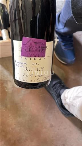 Bourgogne Rully Domaine Michel Briday Les 4 Vignes 2015