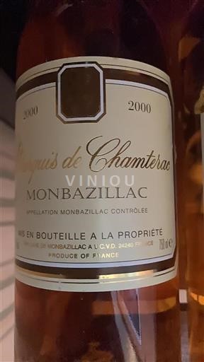 Lounais-Ranska Monbazillac Marquis De Chamterac 2000
