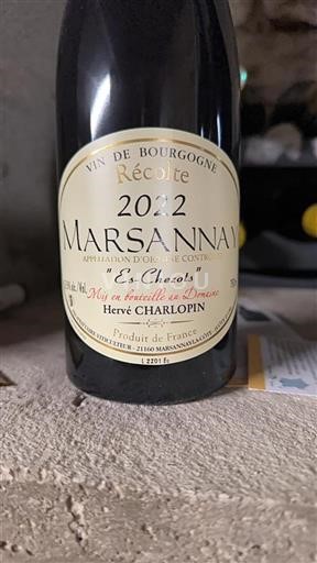 Bourgogne Marsannay Hervé Charlopin Es-Chezots 2022