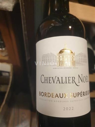 Vin Rouge sec Chevalier Noël 2022 France Bordeaux Bordeaux supérieur