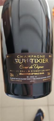 Champagne Non specificato Guy Tixier Cœur de Vignes 2024