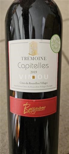 Roussillon Côtes do Roussillon Villages Tremoine Capitelles 2019