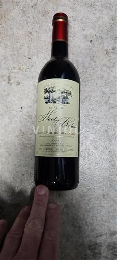 Bordeaux Saint-Émilion Grand Cru Grand Cru Château Hautbadon 2002