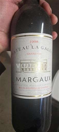 Bordeaux Margaux Château La Galiane 1998