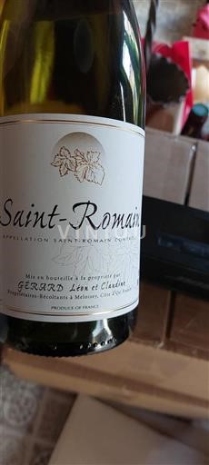 Bourgogne Saint-Romain Gérard Léon Et Claudine Non Millésimé