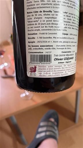 Beaujolais Côte-de-brouilly Diorite 2022