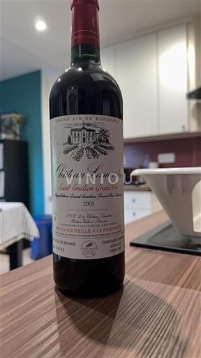 Vin Rouge sec Château Lamartre 2005 France Bordeaux Saint-Émilion Grand Cru Grand Cru