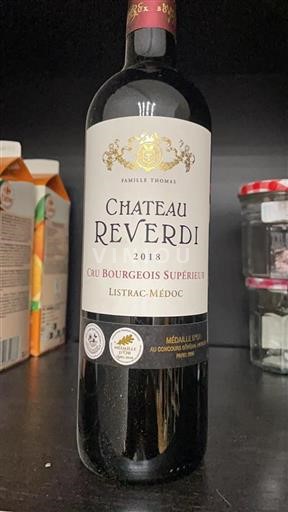 Bordeaux Listrac-Médoc Grand Cru Château Reverdi 2018