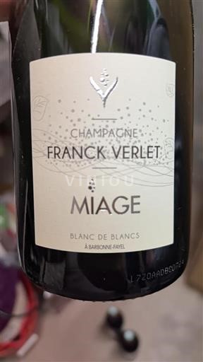 Champaña Champán Franck Verlet Miage Sin añada