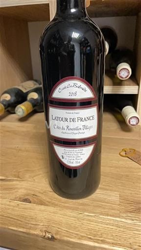 Vin Rouge sec Cuvée La Balverne 2018 France Roussillon Côtes du Roussillon Villages