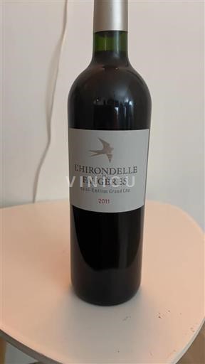 Vin Rouge sec L%27Hirondelle Faugères 2011 France Bordeaux Saint-Émilion Grand Cru Grand Cru