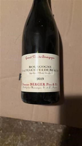 Burgundy Hautes-Côtes de Beaune Grand Cru Domaine Berger Père & Fils 2019