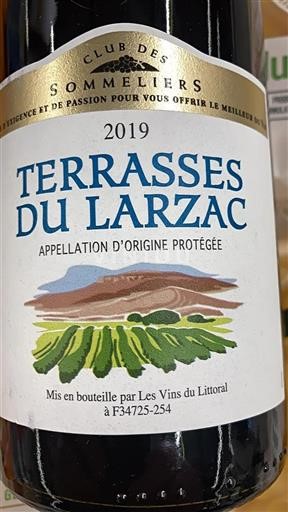 Languedoque Terrasses du Larzac Club Des Sommeliers 2019