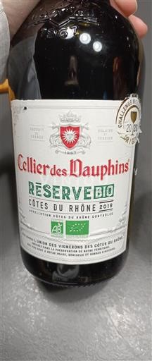 Rhônedalen Côtes du Rhône Cellier Des Dauphins Reserve Bio 2019
