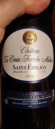 Bordeaux Saint-Émilion Château La Croix Fourche Mallard 2018