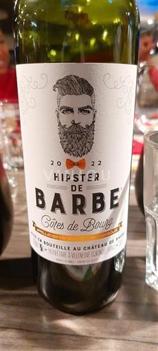 Bordeaux Côtes-de-bourg Château Barbe Hipster de Barbe 2022