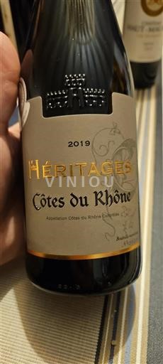 Vallée du Rhône Côtes-du-rhône Héritage 2019
