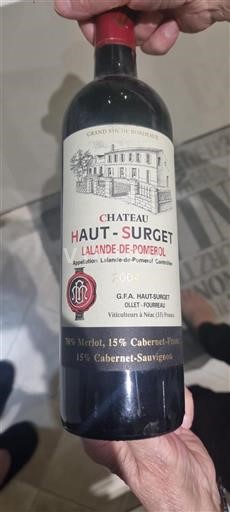 Bordeaux Lalande-de-pomerol Château Hautsurget 2004