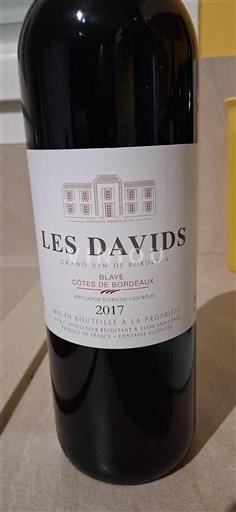 Bordeaux Blaye-Côtes-de-Bordeaux Les Davids 2017