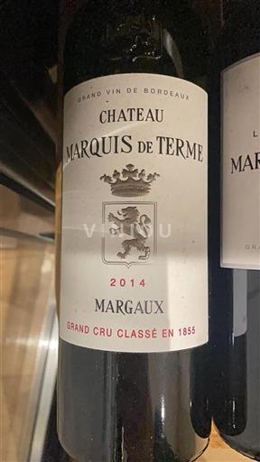 Bordeaux Margaux Grand Cru Marquis De Terme 2014