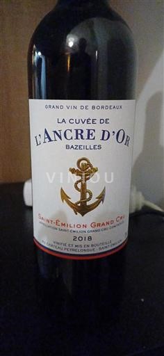 Bordeaux Saint-Émilion Grand Cru Grand Cru Château Peyrelongue L'Ancre d'Or 2018