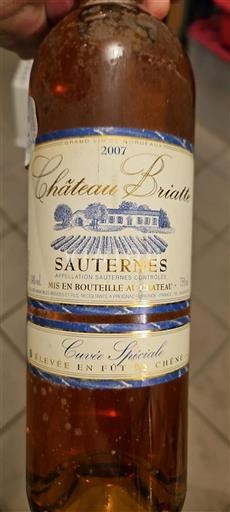 Burdeos Sauternes Château Briatte Spéciale 2007