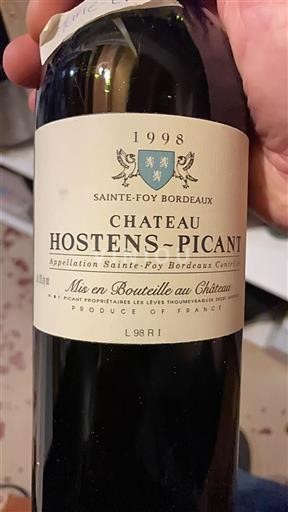 Bordeaux Sainte-Foy-Bordeaux Château Hostenspicant 1998