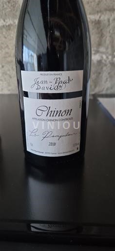 Vallée de la Loire Chinon Jean Paul David Le Pampre 2018