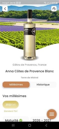 Provansa Côtes-de-Provence Domaine Terre De Mistral Anna 2022