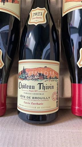 Beaujolais Côte-de-brouilly Château Thivin Zaccharie 2023