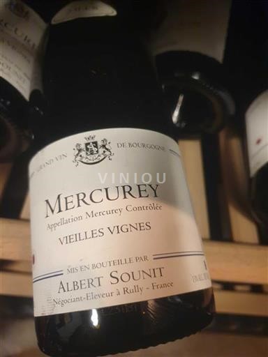 Vin Rouge sec Vieilles Vignes Albert Sounit Non millésimé France Bourgogne Mercurey Grand Cru