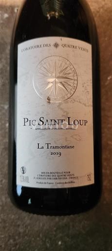 Linguadoca Pic Saint-Loup L'oratoire Des Quatre Vents La Tramontane 2019