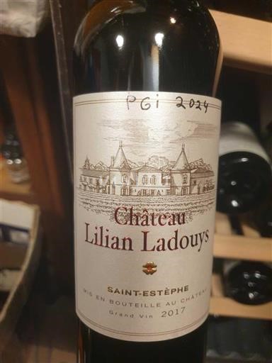Bordeaux Saint-Estèphe Château Lilian Ladouys Grand Vin 2017