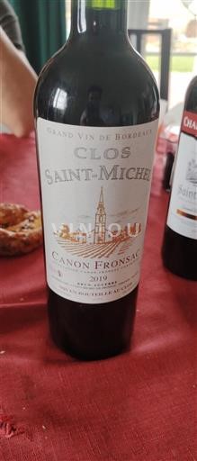 Bordeaux Canon-Fronsac Clos Saintmichel 2019