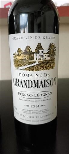 Burdeos Pessac-Léognan Château Grandmaison 2014