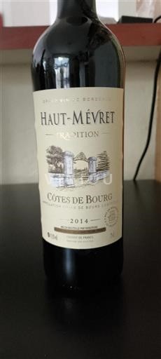 Bordeaux Côtes-de-bourg Hautmévret Tradition 2014