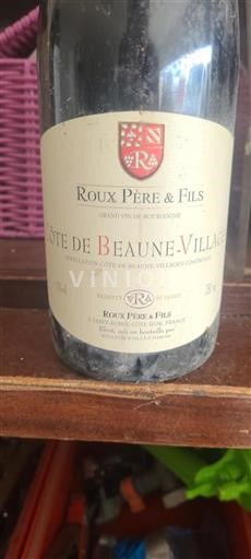 Burgundsko Côte de Beaune Villages Grand Cru Roux Père & Fils Neročník