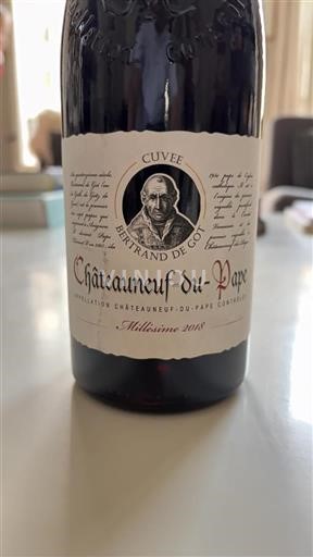 Vallée du Rhône Châteauneuf-du-pape Bertrand De Got 2018