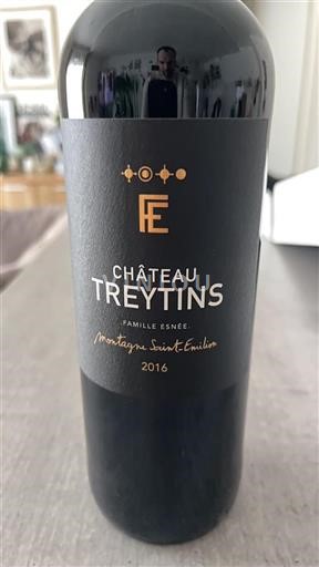 Bordeaux Montagne Saint-Émilion Château Treytins 2016